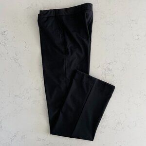 Lisette L Montreal Pull On M Rise Straight Leg Nylon Viscose Blend Pants Black 2